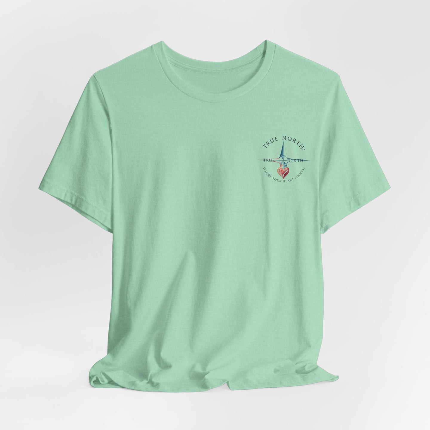 "True North: Where Your Heart Points - Elegant Compass Tee